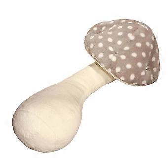 Paddenstoelkussen, knuffeldecoratie voor thuis, kussen, slapende meisjes, comfortabele pop grijs