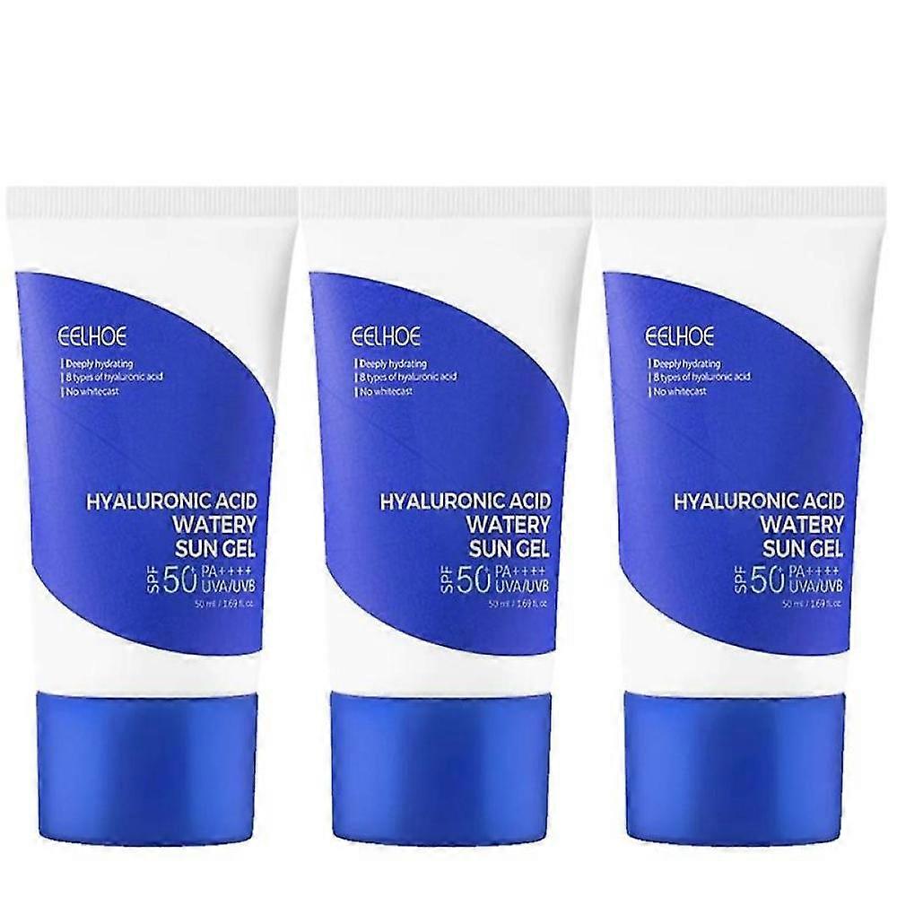 3x حمض الهيالورونيك جل واقي من الشمس مائي 50 مل SPF50+ Pa++++