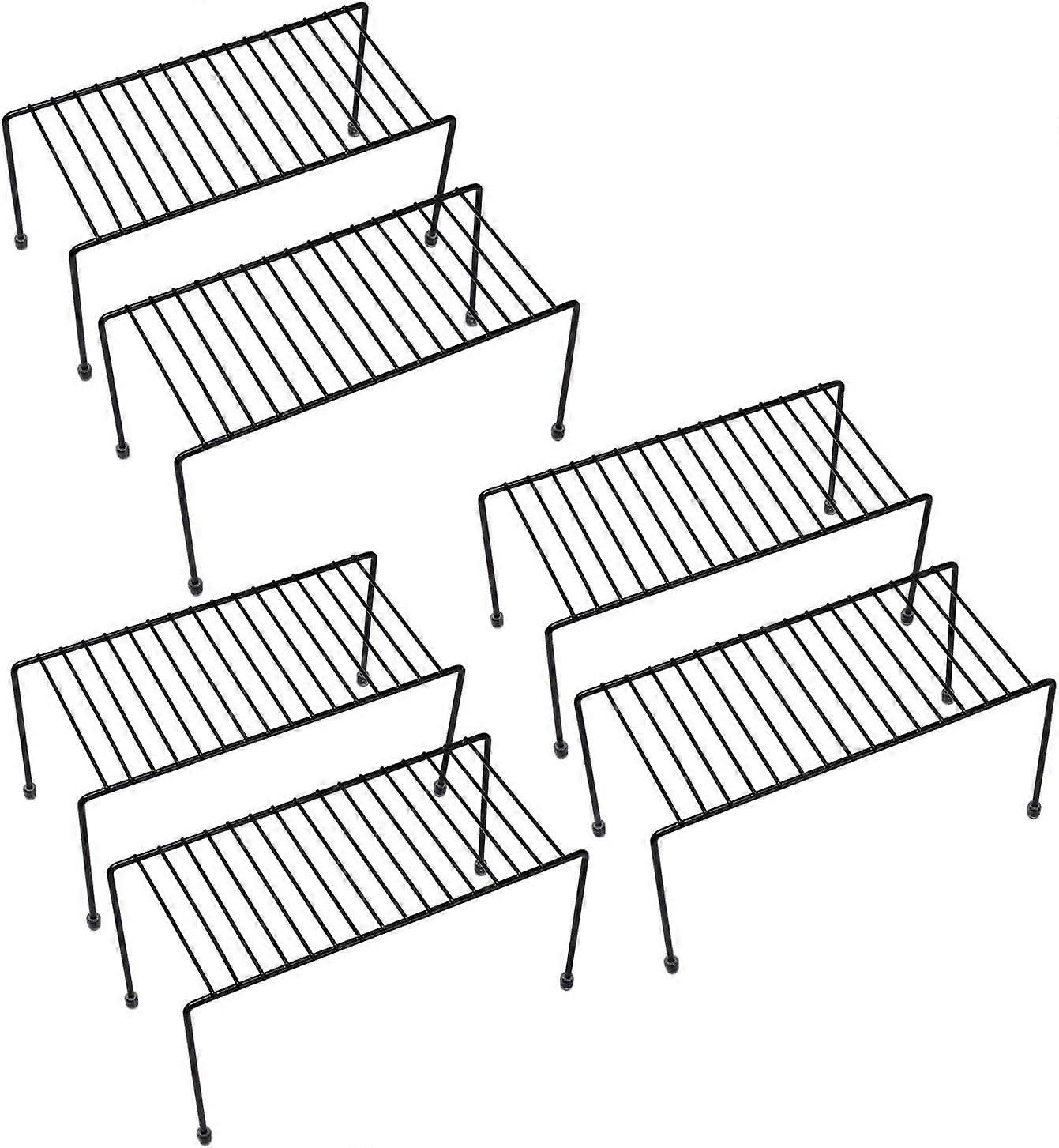 6 Set Mini Kitchen Shelves For Kitchen And Bath Storage Compact Size Space Saving Design Wall Mount Or Countertop