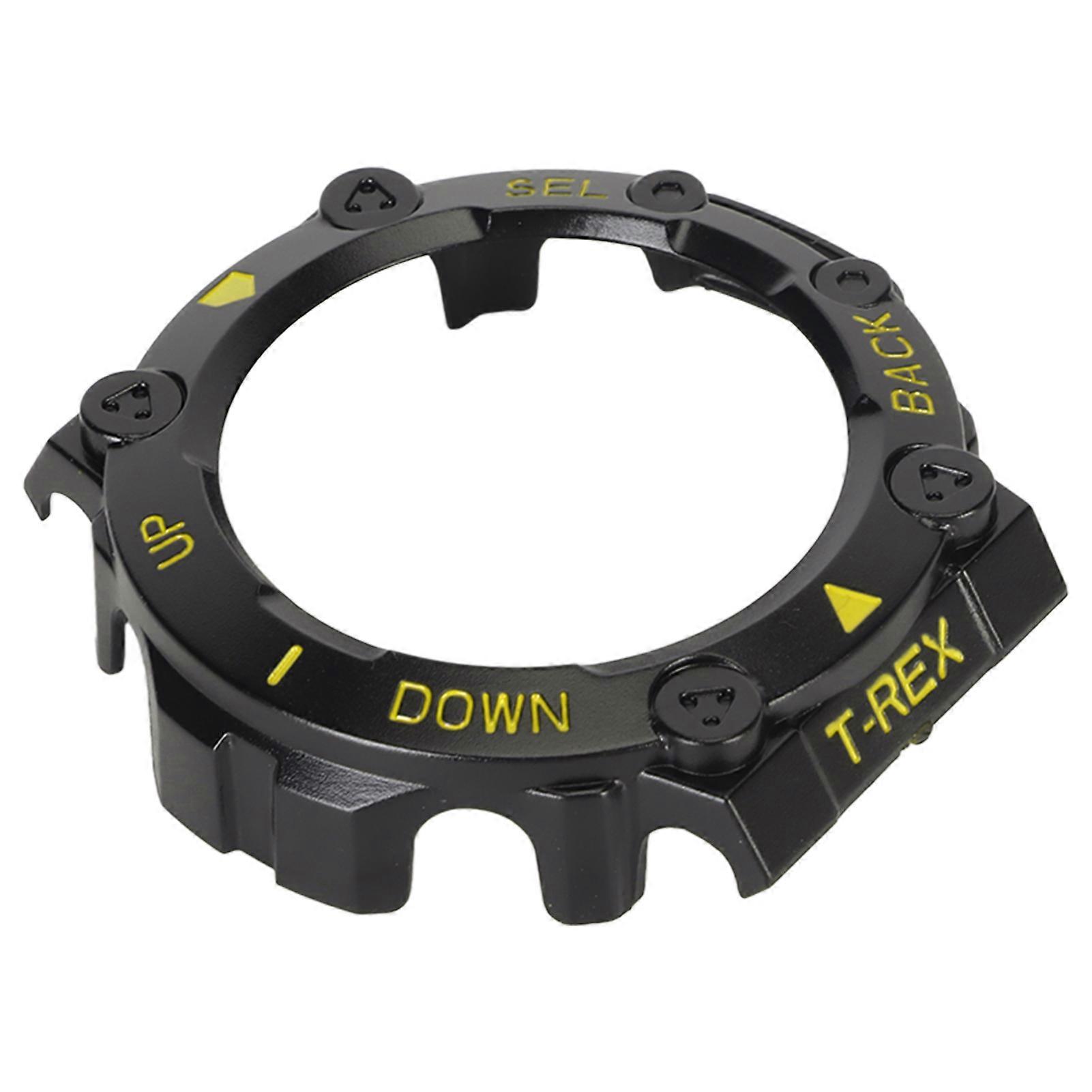 Shockproof PC Bumper Cover Case for T Rex 2 Watch Black Yellow