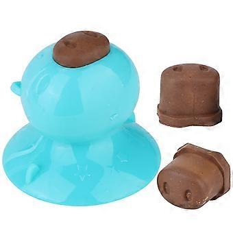 Rubber Pet Bite Resistance Molar Suction Cup Lick Teeth Grinding Puzzle Toy for Cats Dogs