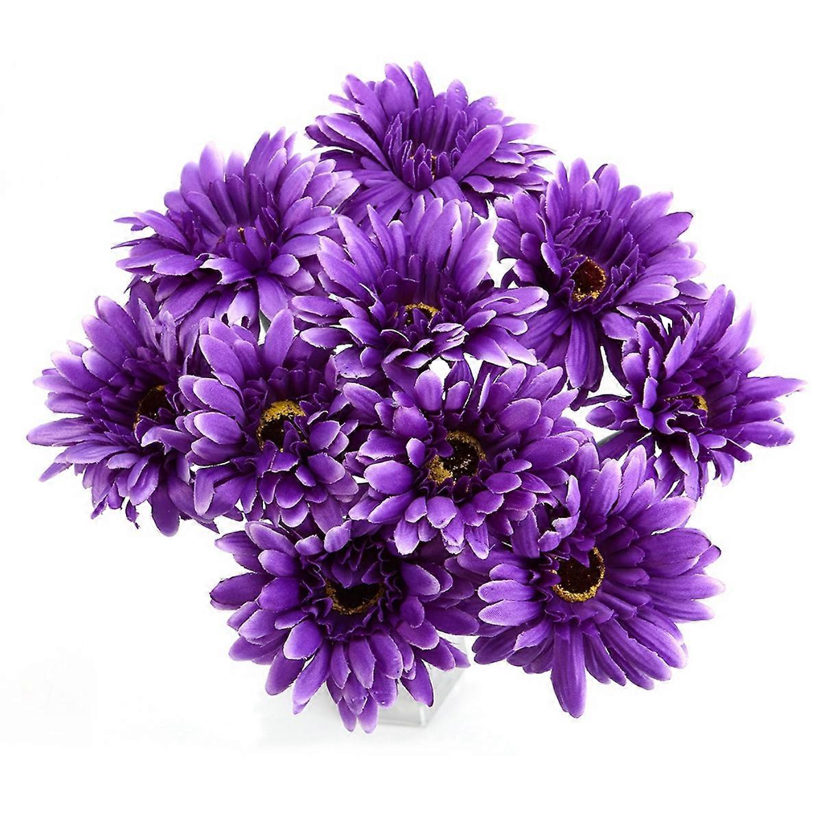 10 buc/lot Gerbera Flori Artificial Fals Simulare Buchet Acasă Nuntă Petrecere Decor Violet
