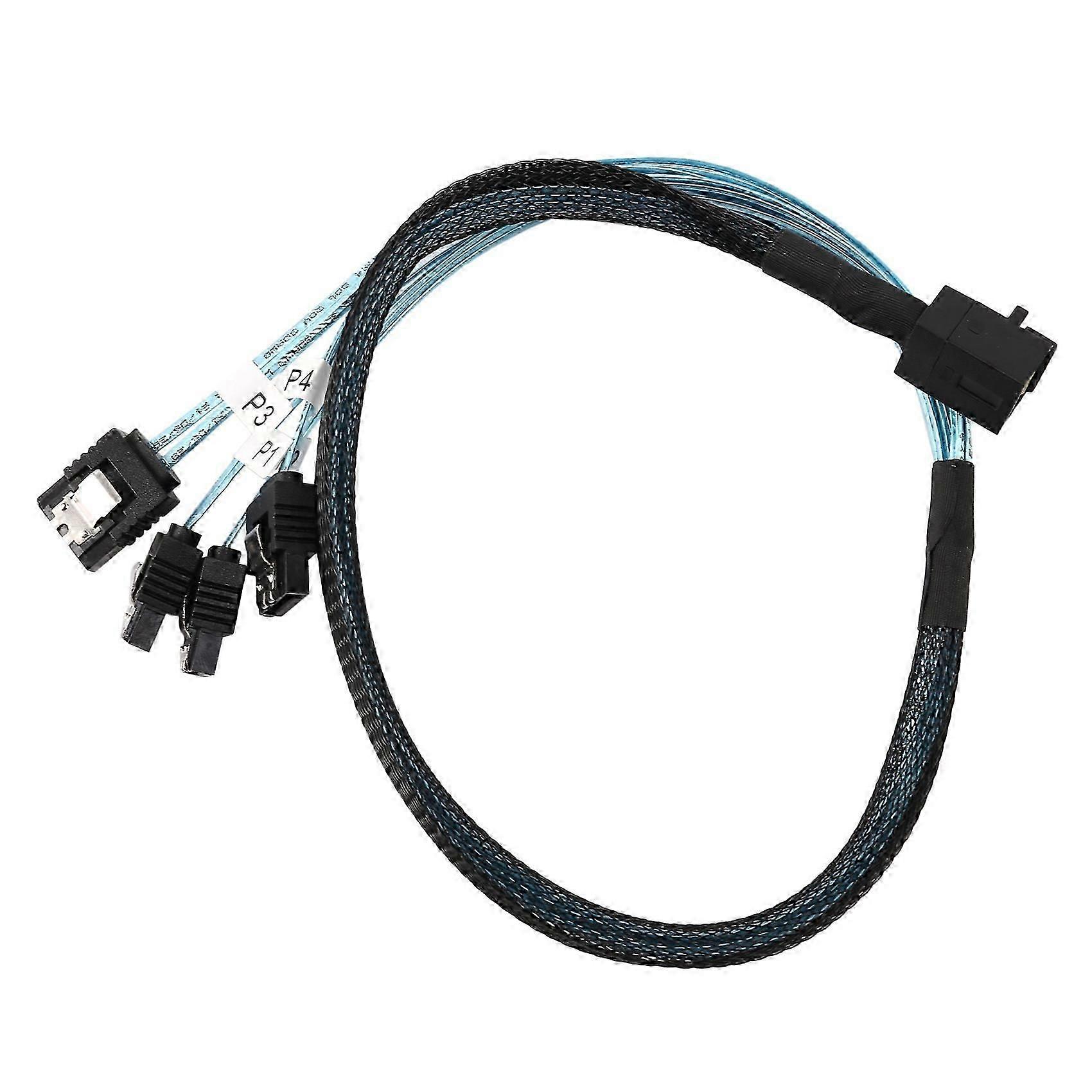 Internal Mini SAS to SATA Cable, SFF8643 to SATA Forward Breakout Compatible with Raid Controller