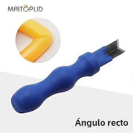 LED Neon Split Right Angle Cutting Tool with Soft Silicone Round Edge, Woodworking and Carpentry Accessory