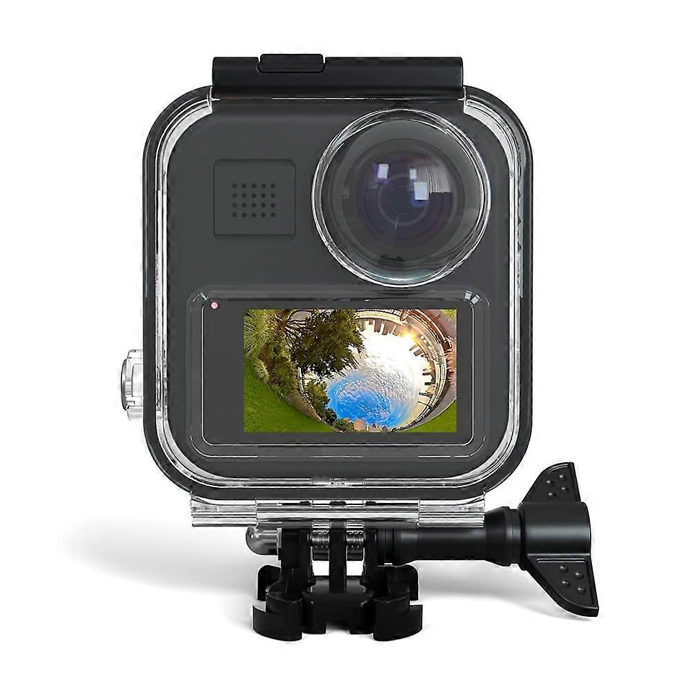Case for Go Pro Max Action Camera, Underwater Diving Protective Shell 20M with Touchscreen Bracket Accessories