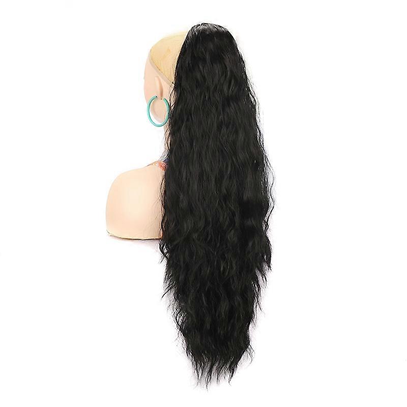 Ladies Extended Woolly Curly Rope Pulling Mesh Ponytail Wig