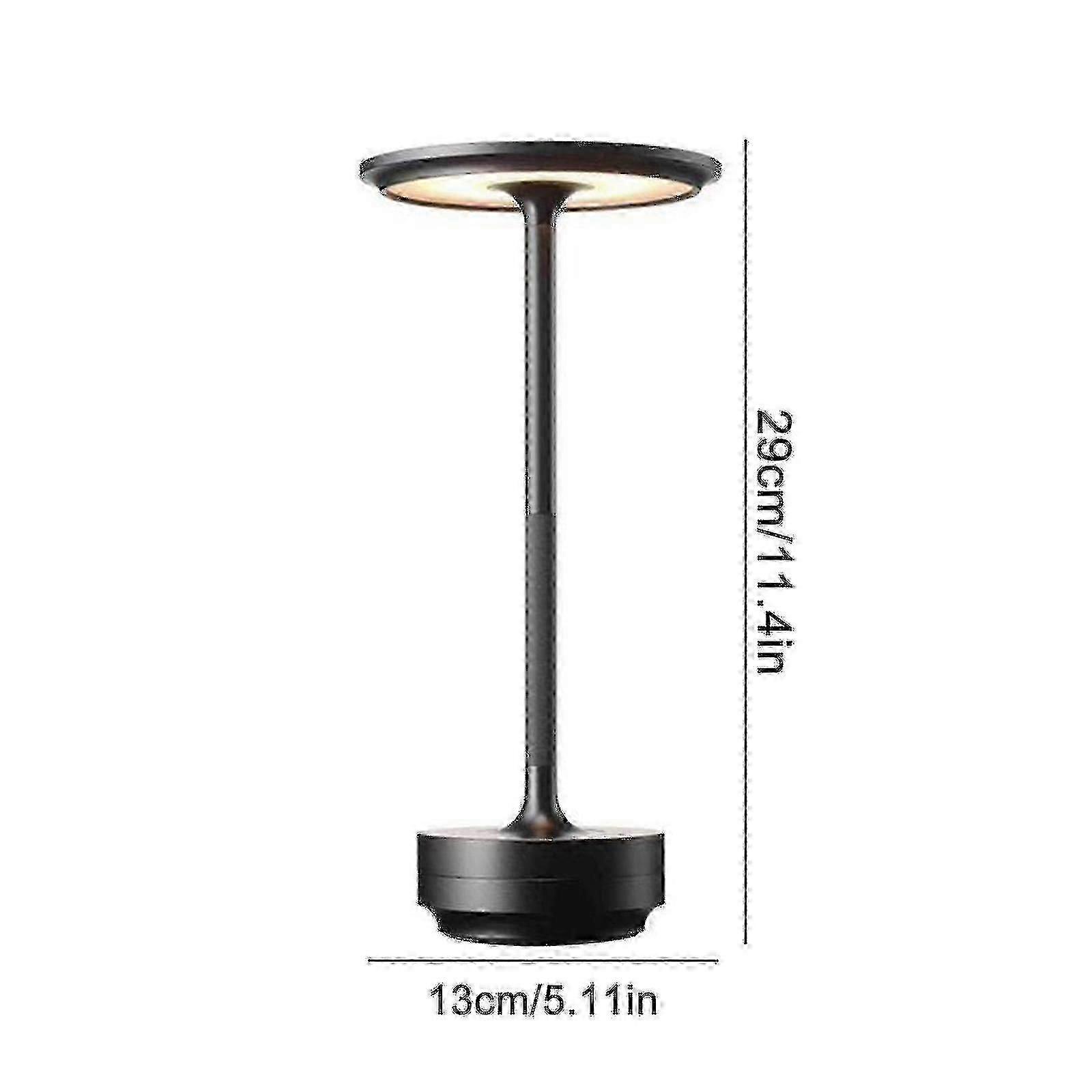 Cordless Table Lamp Dimmable Waterproof Metal Usb Rechargeable Table Lamps -NEW-CN