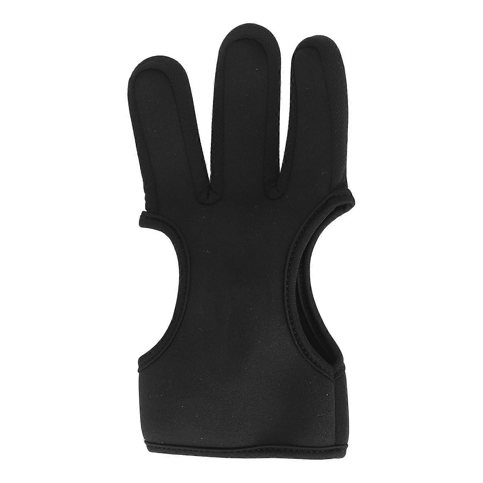 Professional Lightweight Adjustable 3 Archery Finger Tab Gloves for Shooting Hunting Targeting