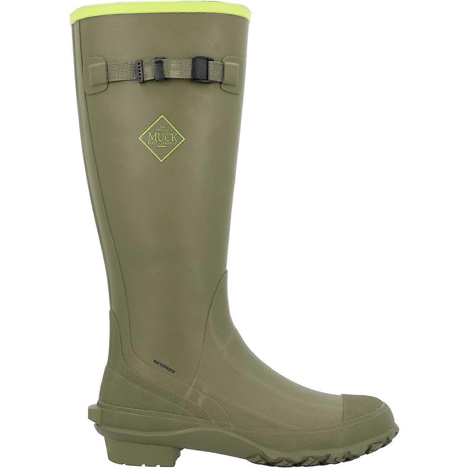 Muck Boots Harvester Olive Rubber Male Textile/Weather Wellingtons-11
