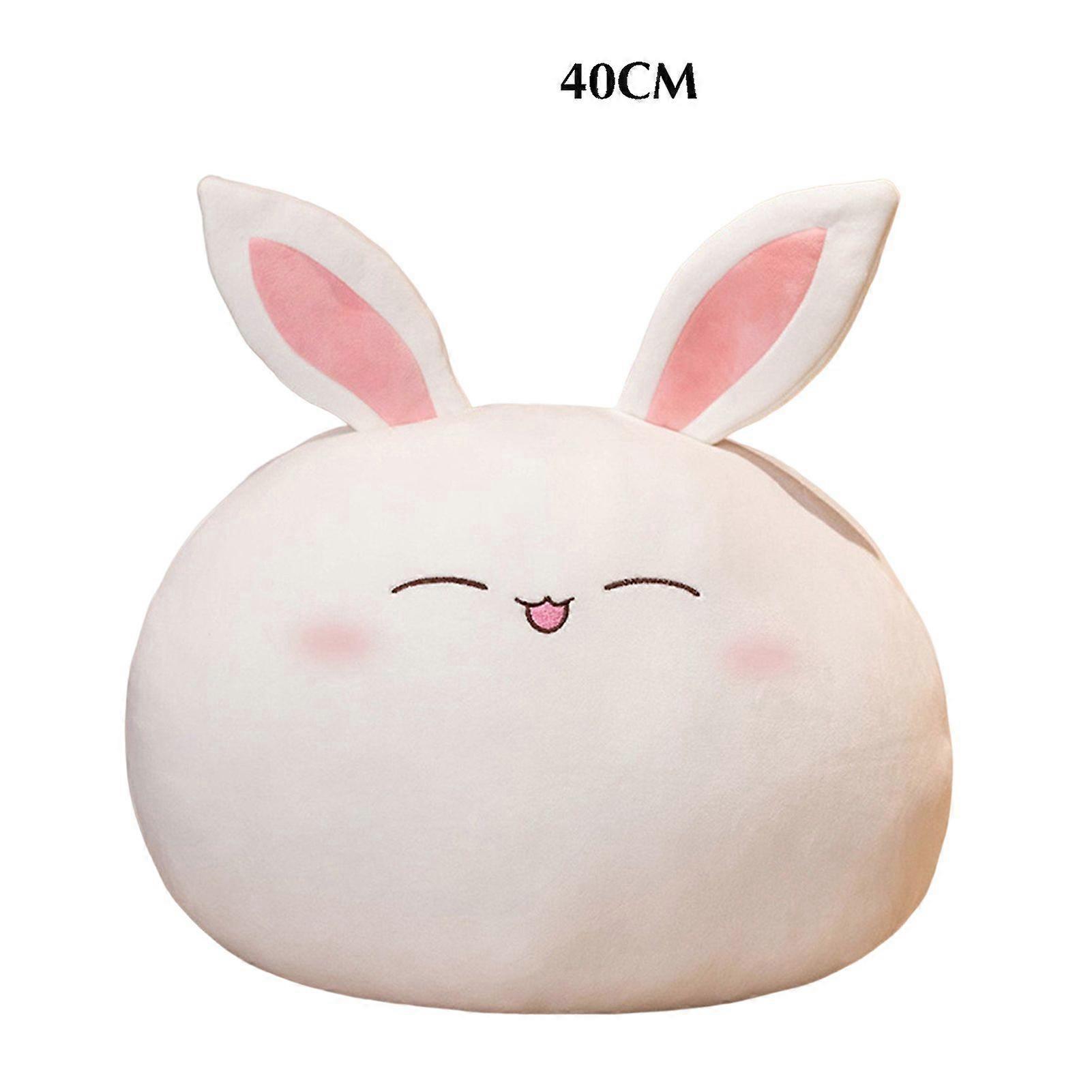 Lovely Rabbit Head Plush Pillow Stuffed Rabbit Doll Cute Delicate Stuffed Figurine for Baby Accompany Sleep Toy