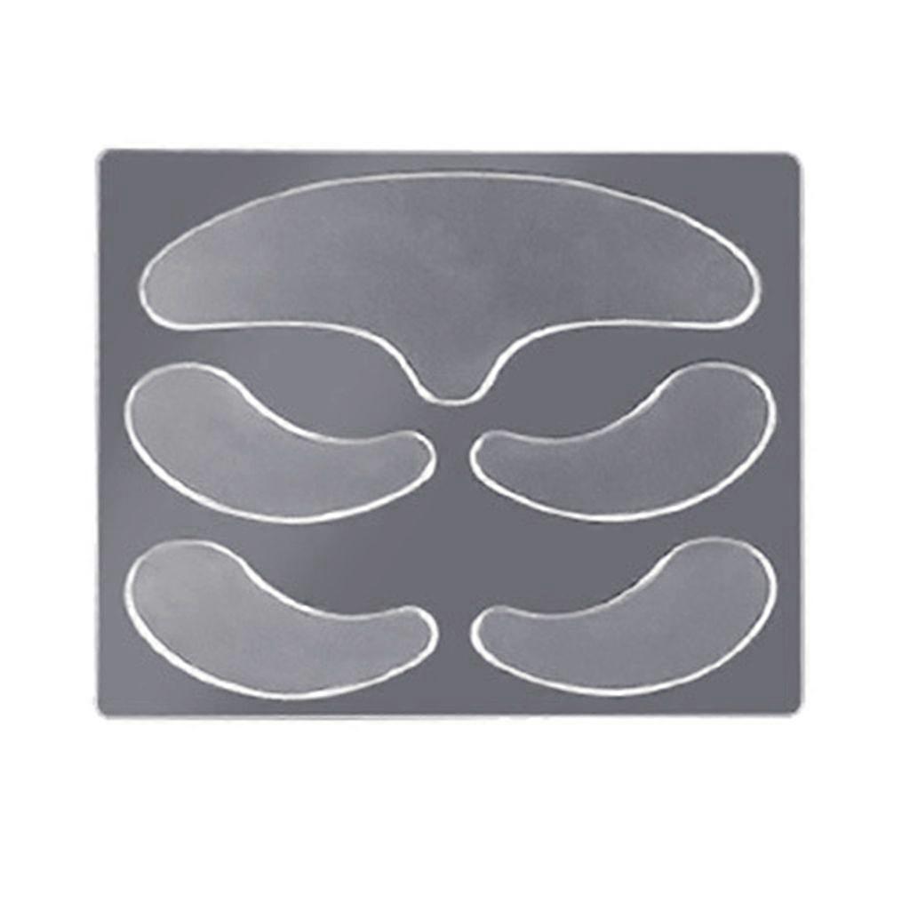 5 件可重复使用的硅胶抗皱面部额头贴纸脸颊下巴贴纸