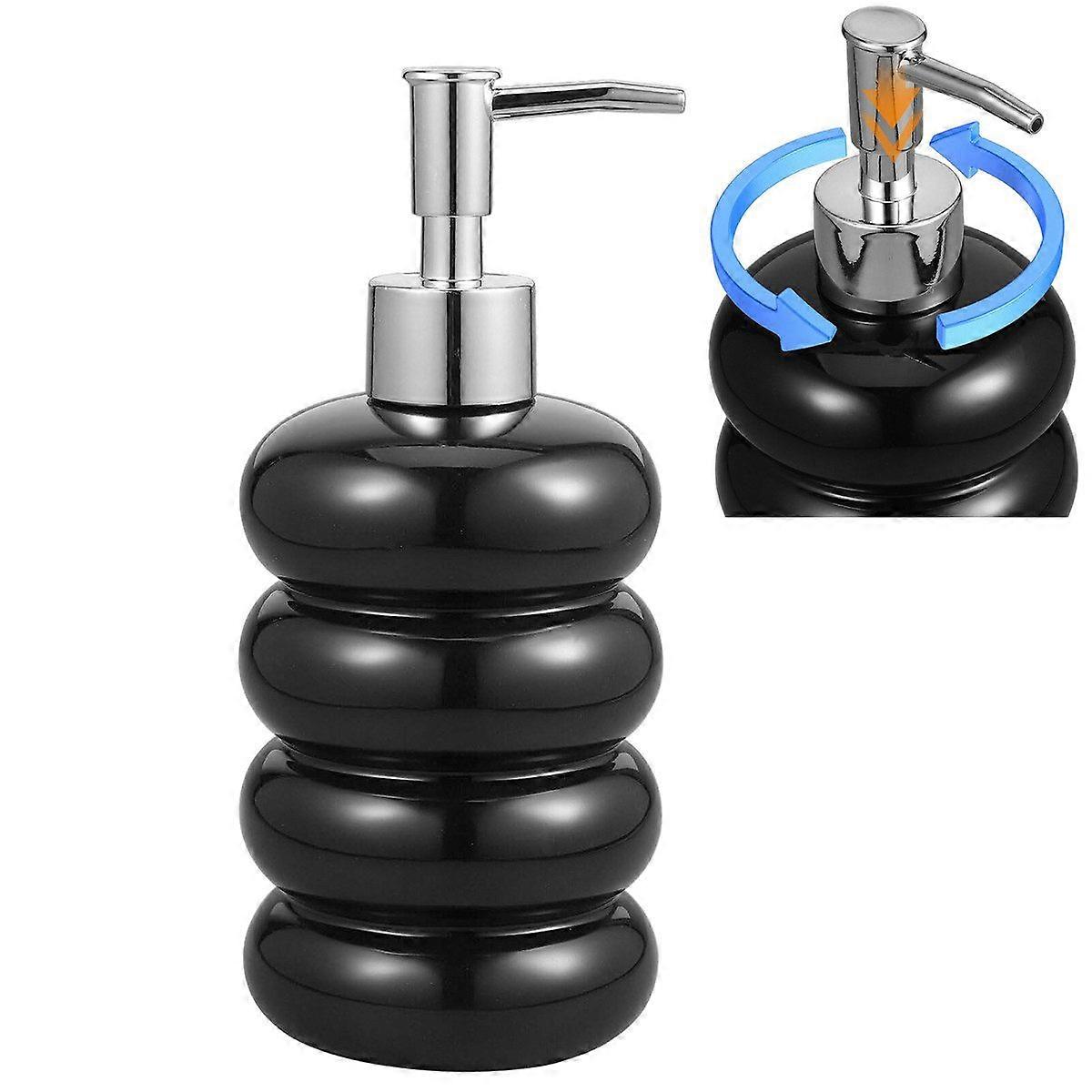 Ceramic soap dispenser 450ml with pump dispenser Stylish design elegant modern durable