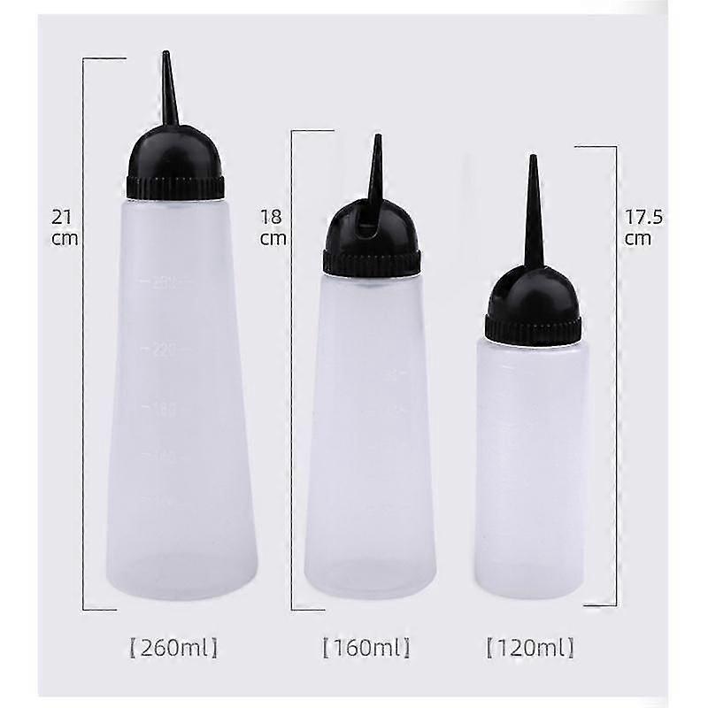 Applicator Bottle With Adjustable Nozzle 10 Pieces Clear