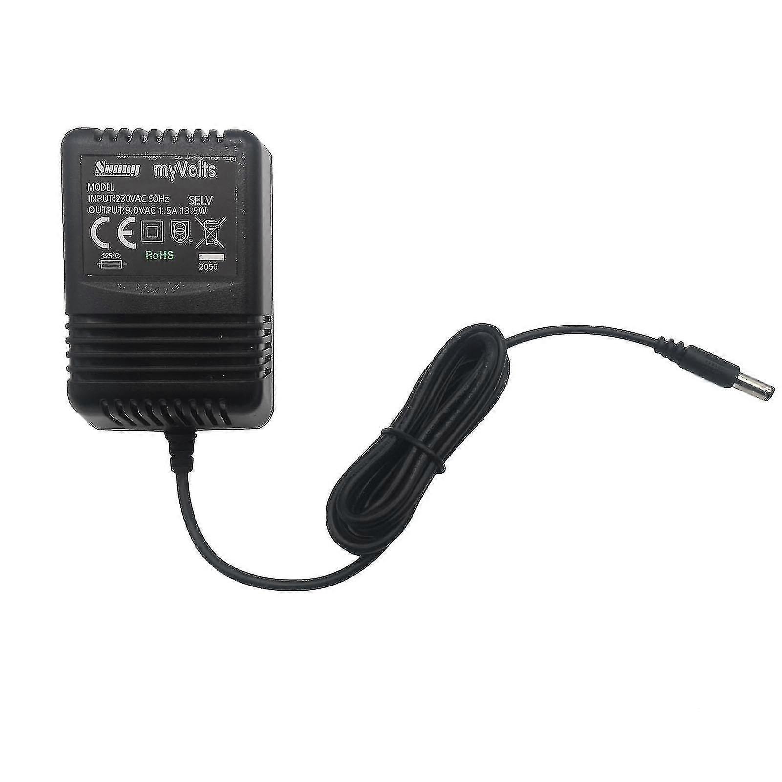 9v Myvolts Replacement Power Supply Compatible With Alesis Midiverb Ii Effects Processor