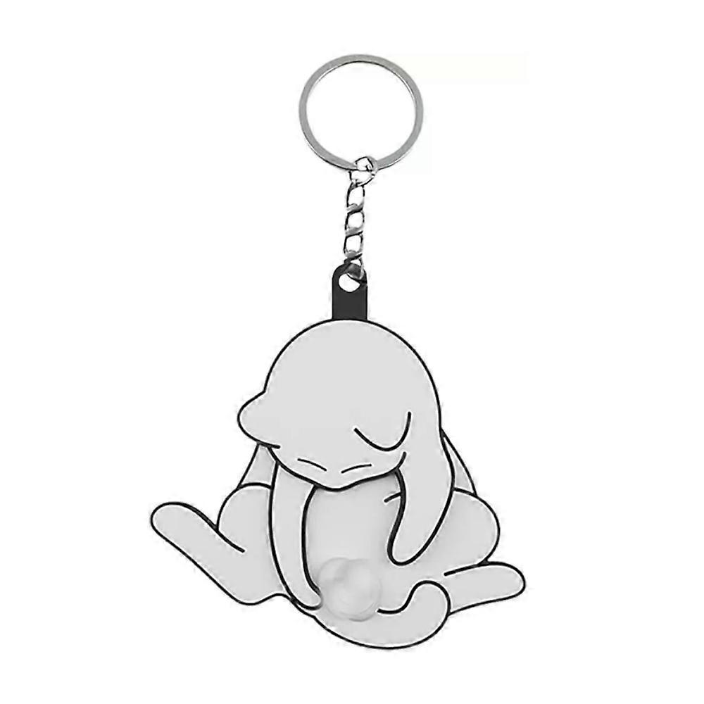 Mischief Cat Interactive Keychain, Interactive Cat Keychain with Spinning Balls