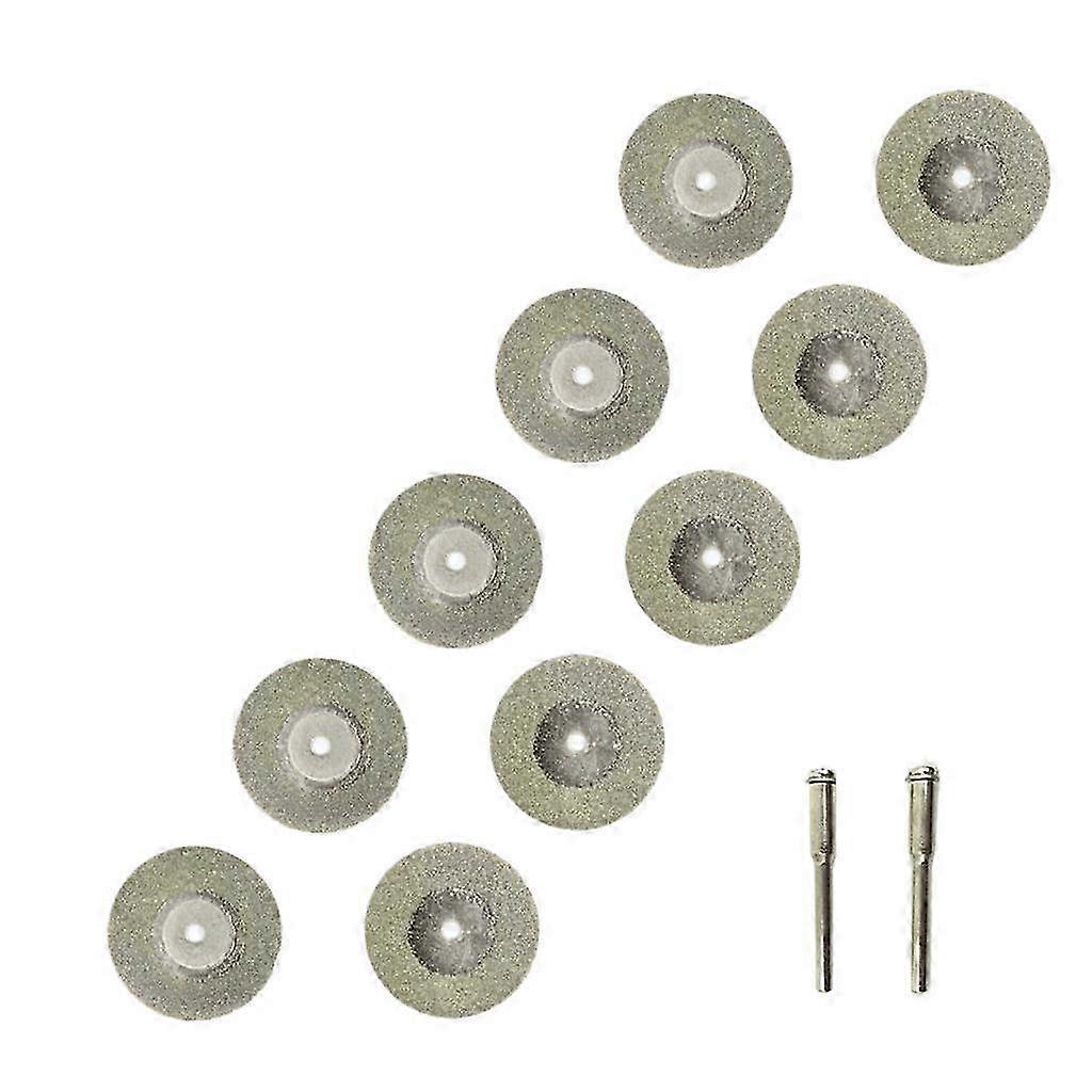 10Pc Diamond Cutting Discs with 2 Mandrel for Angle Grinder, Tile Glass Ceramic Cutting Tool
