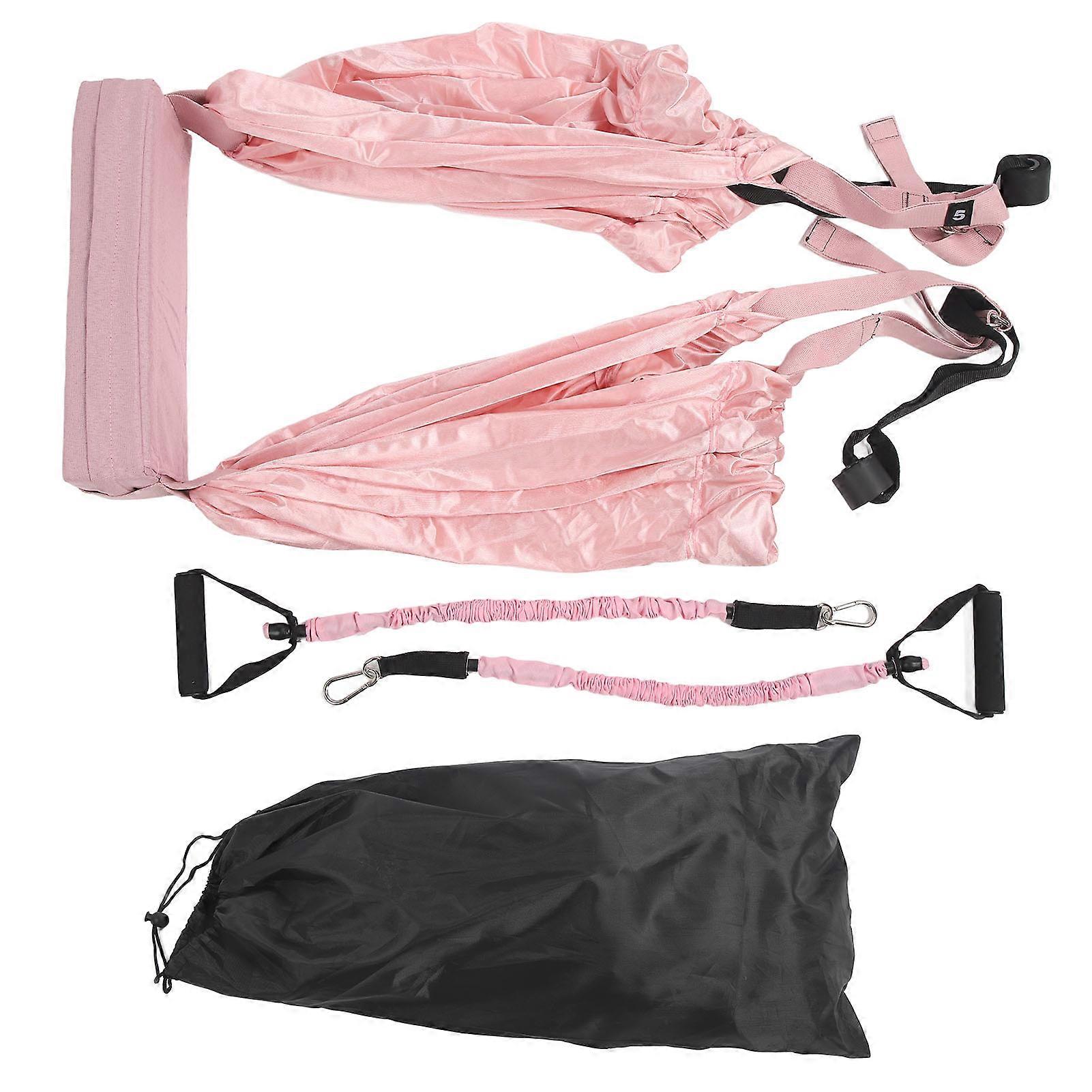Waist Back Leg Stretch Strap Stretching Assist Trainer Split Inversion Fitness Band Hammock Pink
