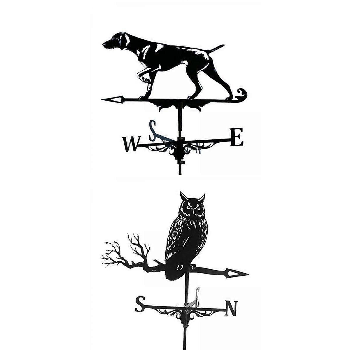 2pcs Weather Vane for Practical Outdoor Garden Crafts