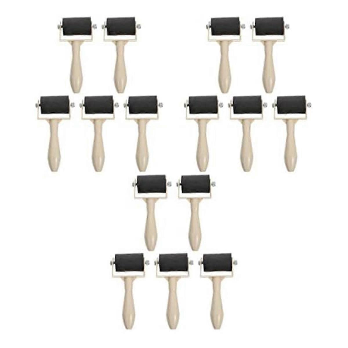 Printmaking Roller Paint Brush Ink Applicator Oil Painting Tool,15PCS
