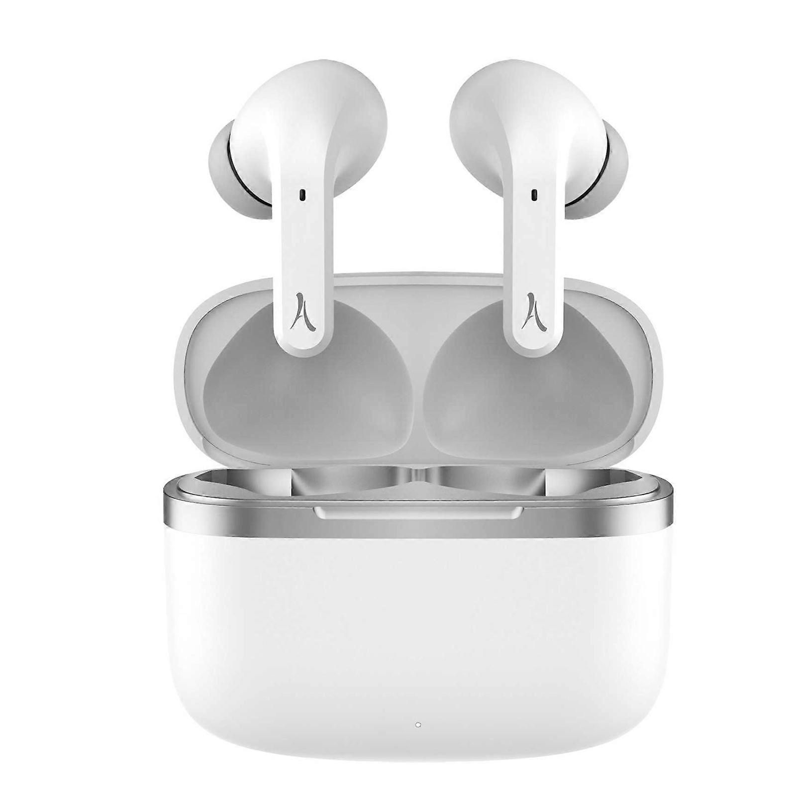 Bluetooth Wireless Headset with Touch Control 6h Battery Life, White