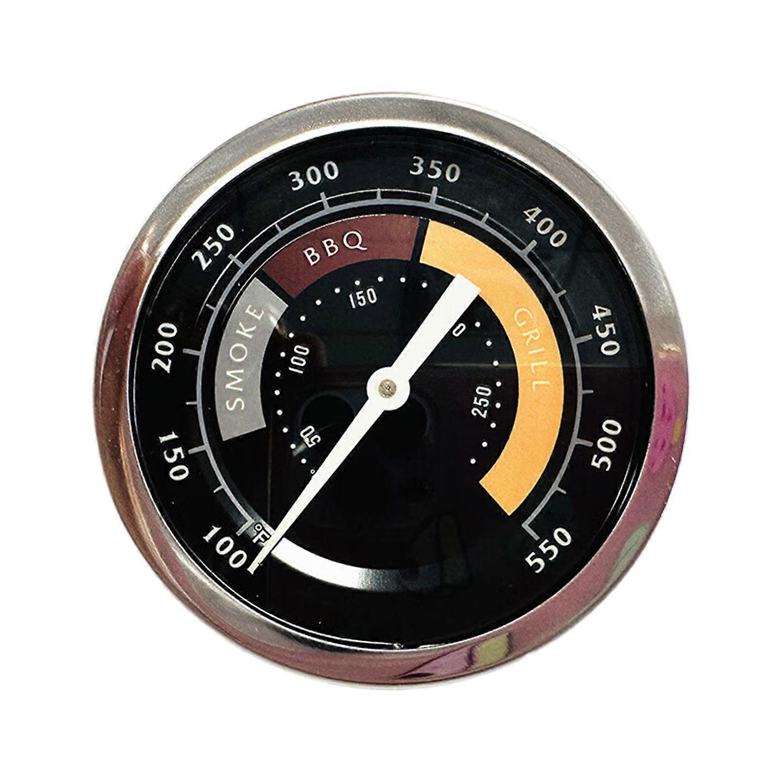 Temp Gauge Large Display Analog Oven Thermometers 50-250℃/100-550℉ Round Temperature Test Meter Stainless Thermometers Multicolor