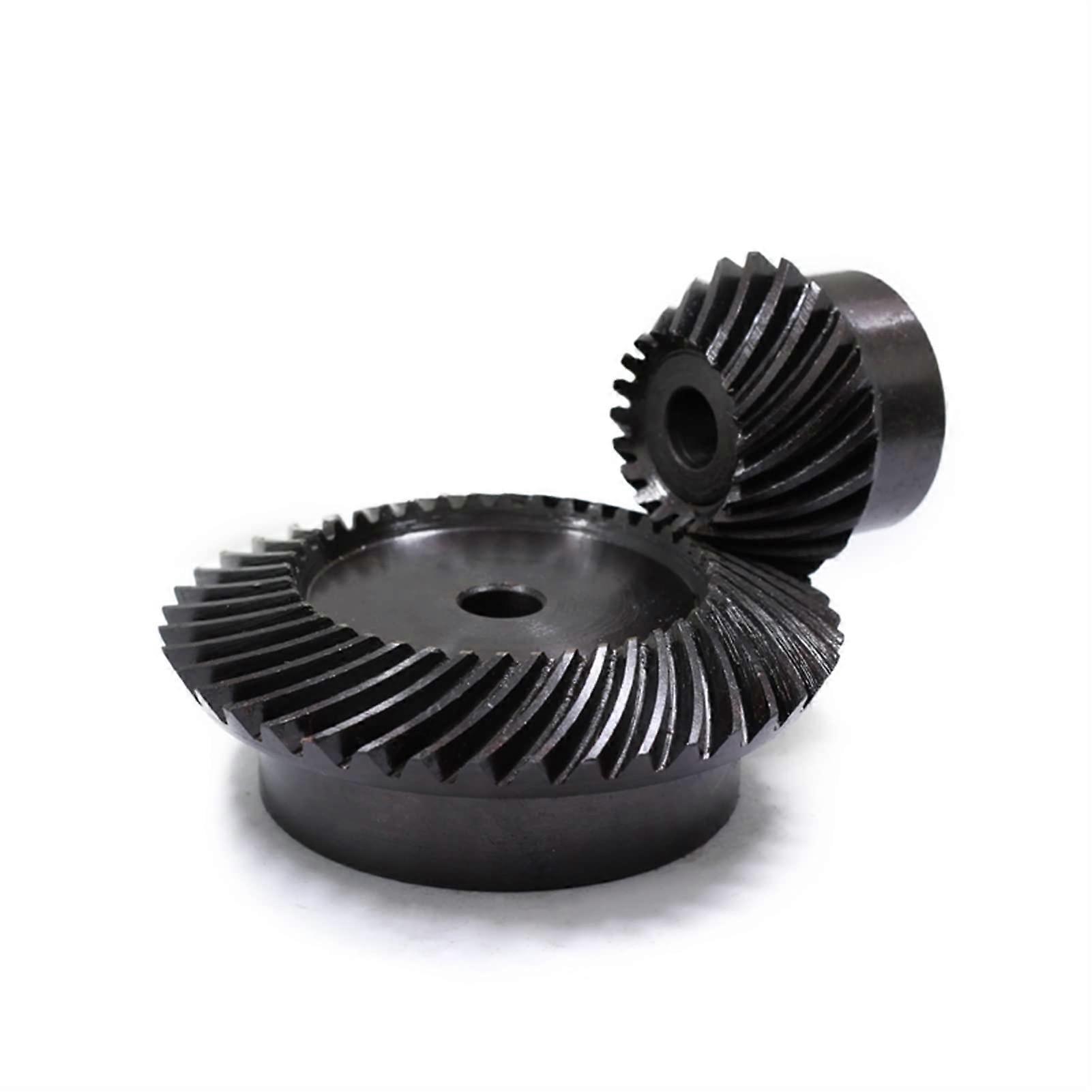 Pinion Spiral Bevel Gear 1.5 Module 15 Teeth 45 Degree 2pcs 1:3 Gear Ratio Transmission for Mechanical Applications