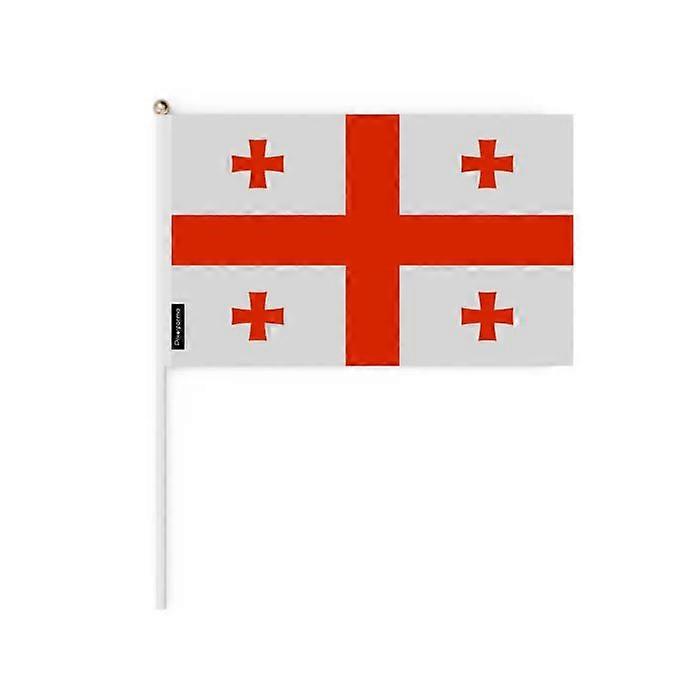 Flag - Georgia - 14 x 21 cm - Durable polyester - Lightweight - Double-sided print
