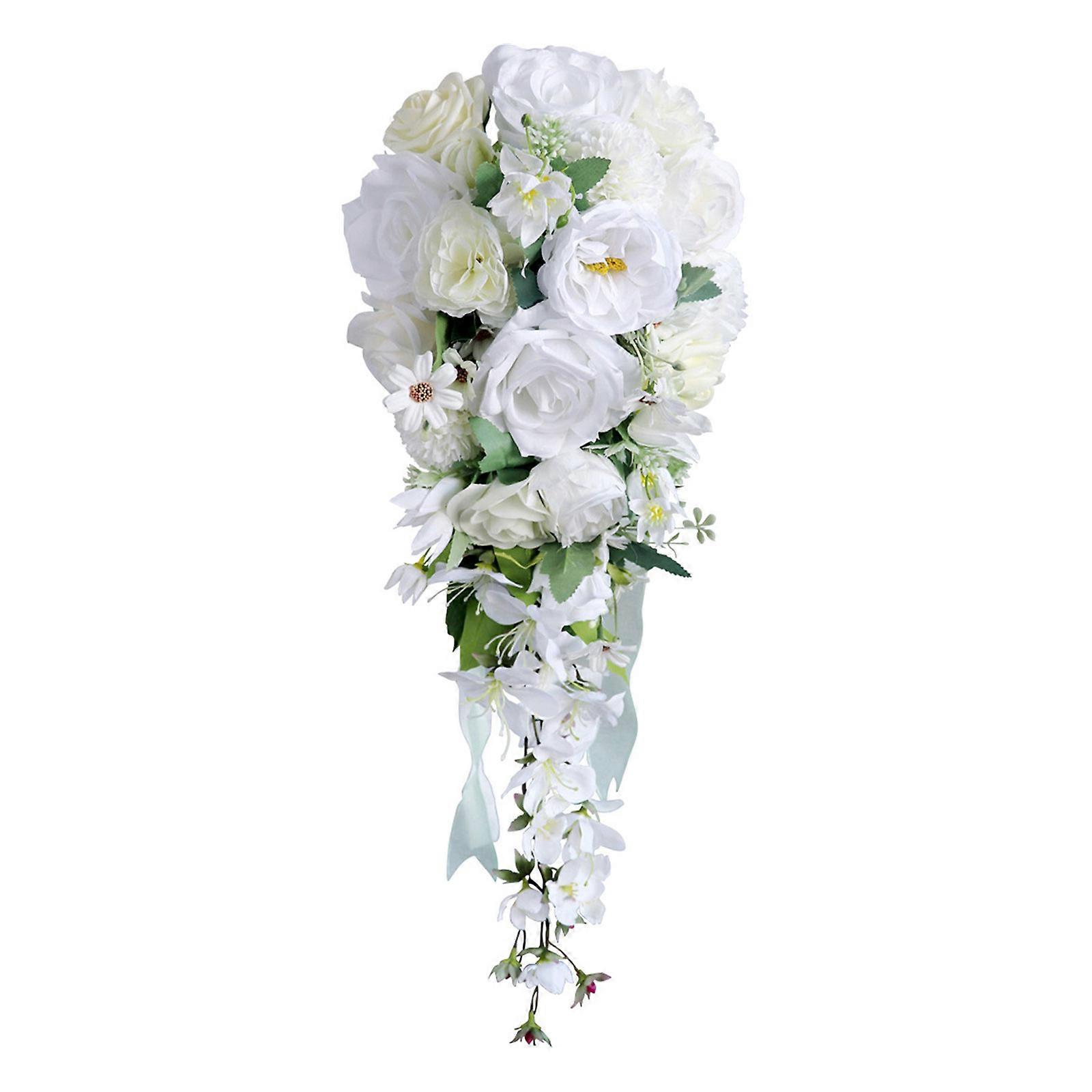 Tassels Water Droplet Bouquets Waterfall Bouquets Elegant Beautiful Flowers for Bride's Wedding Ceremony
