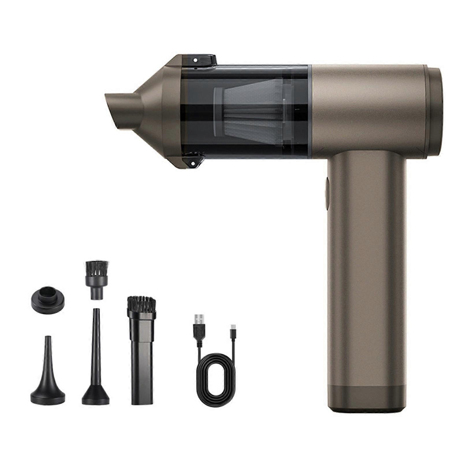 Effective Small Vacuum Wireless Portable 4 in 1 High Power Handheld Cleaner for Car and Home with Brushless Motor gold