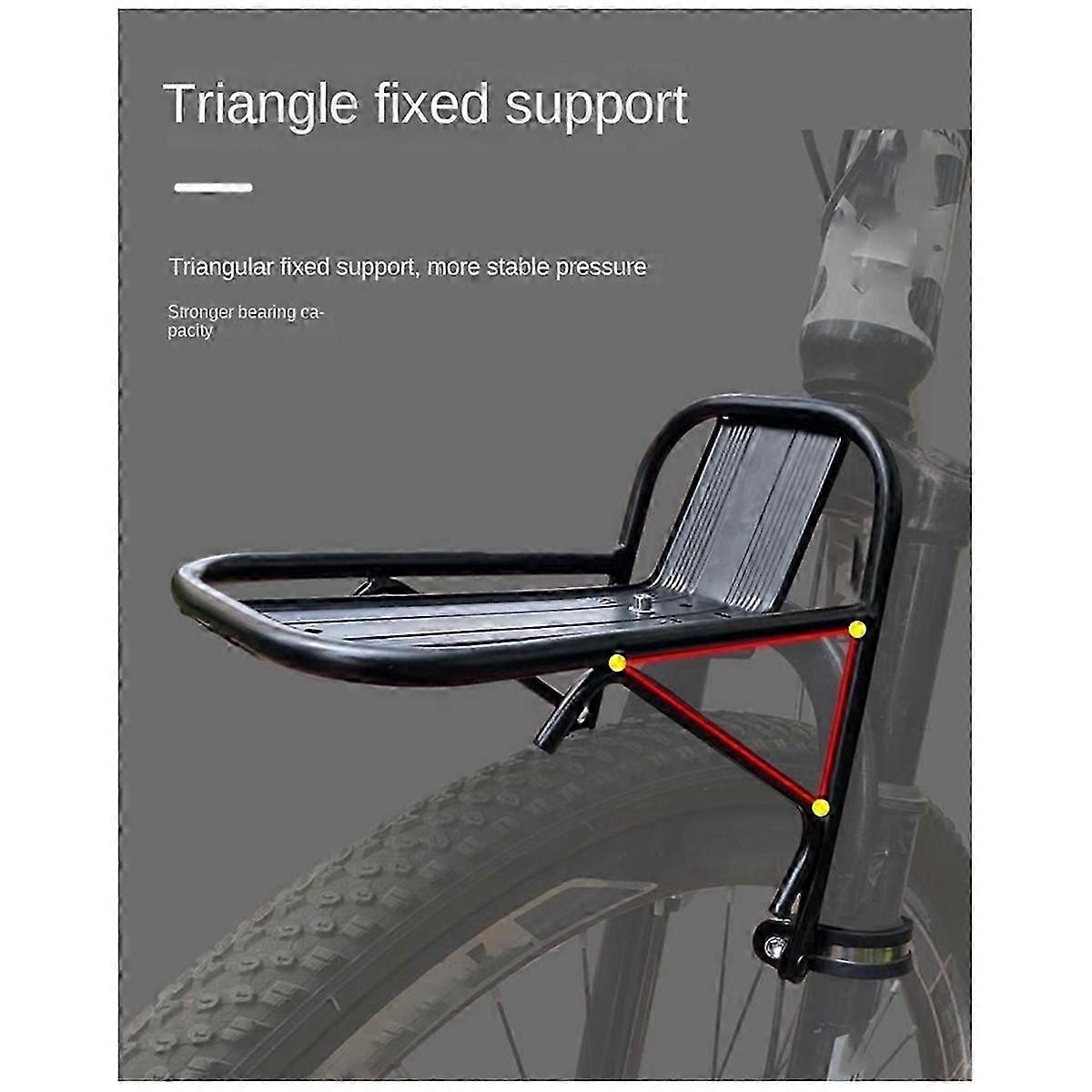 Bicycle Front Rack Bicycle Basket Bracket Mountain Bike Front Rack Alloy Front Fork Rack Bicycle Equ