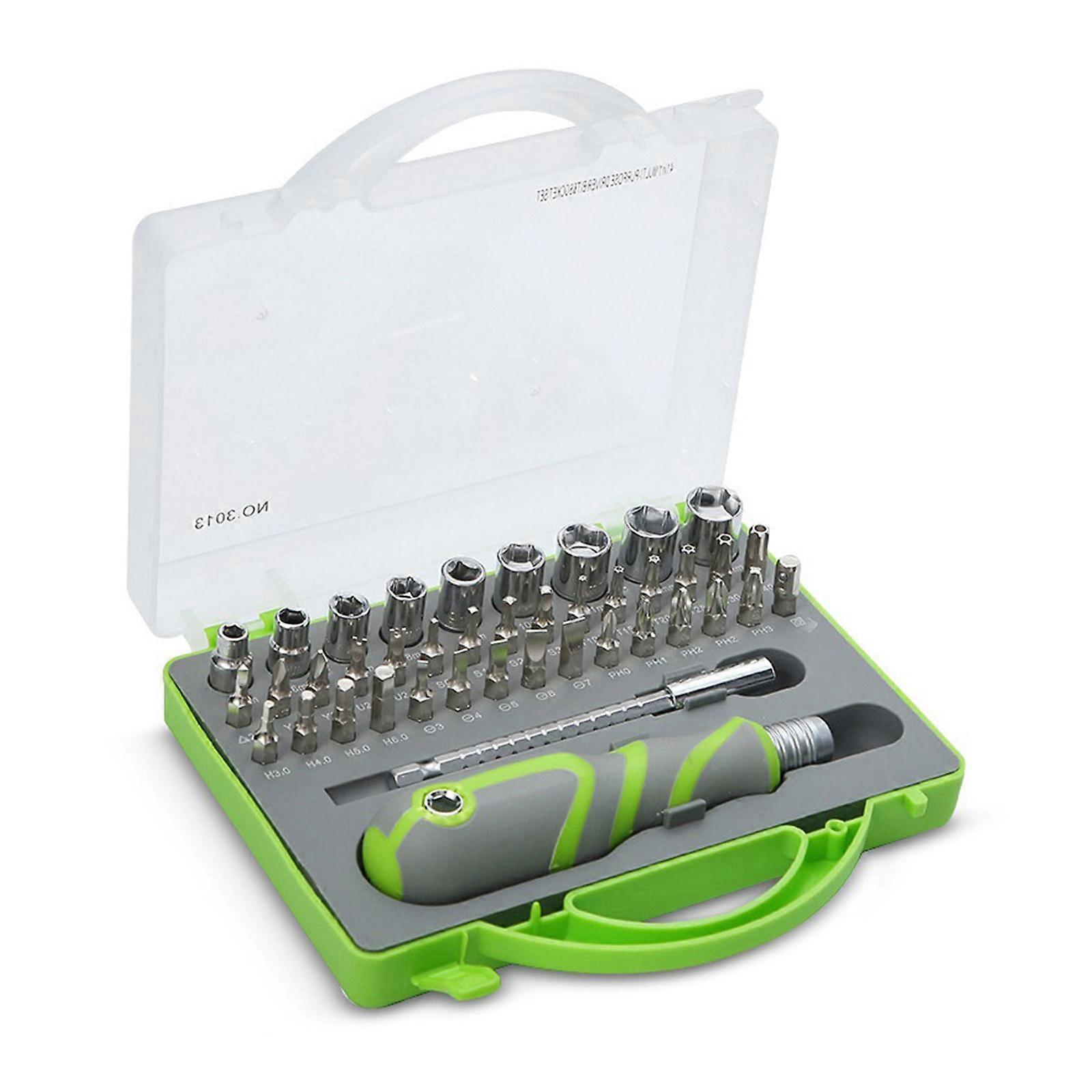 41 In 1 Multi-function Home Screwdriver Set Telescopic Cross Magnetic Screw Driver Torx Socket Screw Driver Bits Kit Multicolor