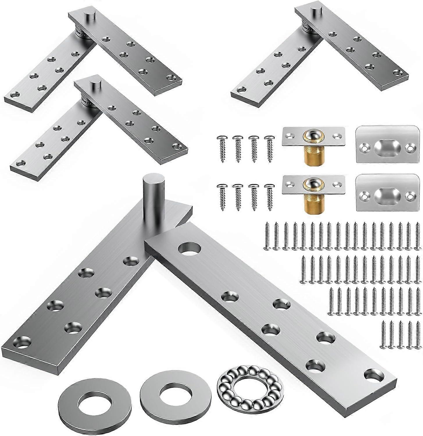 2025 Latest Model  Hidden Door Hinge Heavy Side Type 2PCS,Door Pivot Hinges for