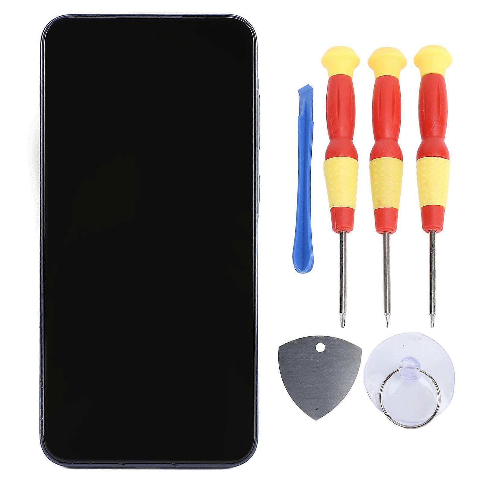 A35 Black TFT Display Touch Screen Digitizer Assembly with Frame and Repair Tools Kit