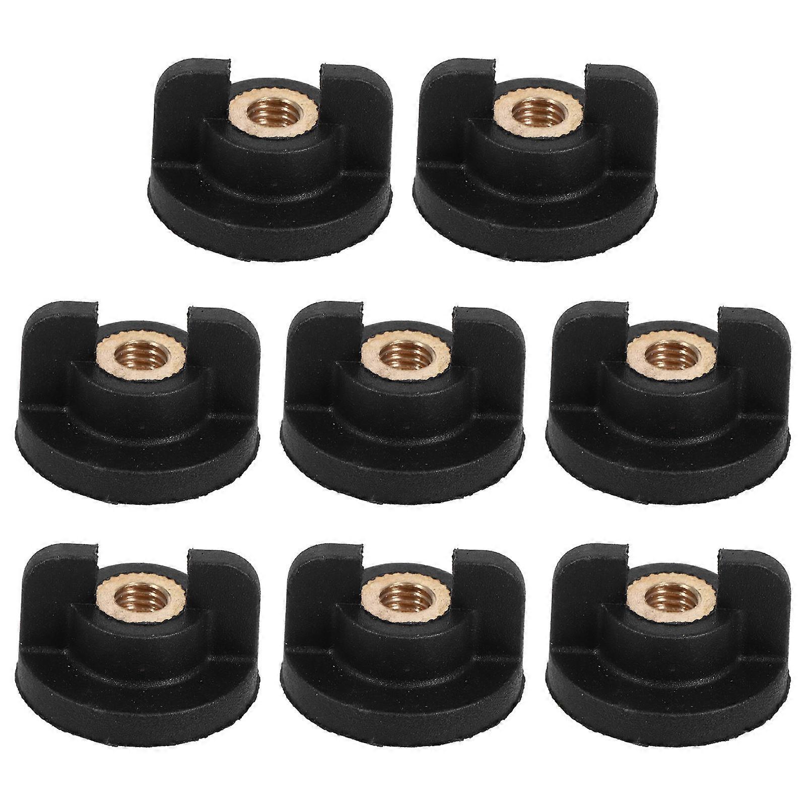 8pcs Chainsaw Bar Nut Replacement Kit, Durable Plastic with Copper Inner, for Cylinder Cover and Air Filter Lock Nuts, Efficient Maintenance Spare