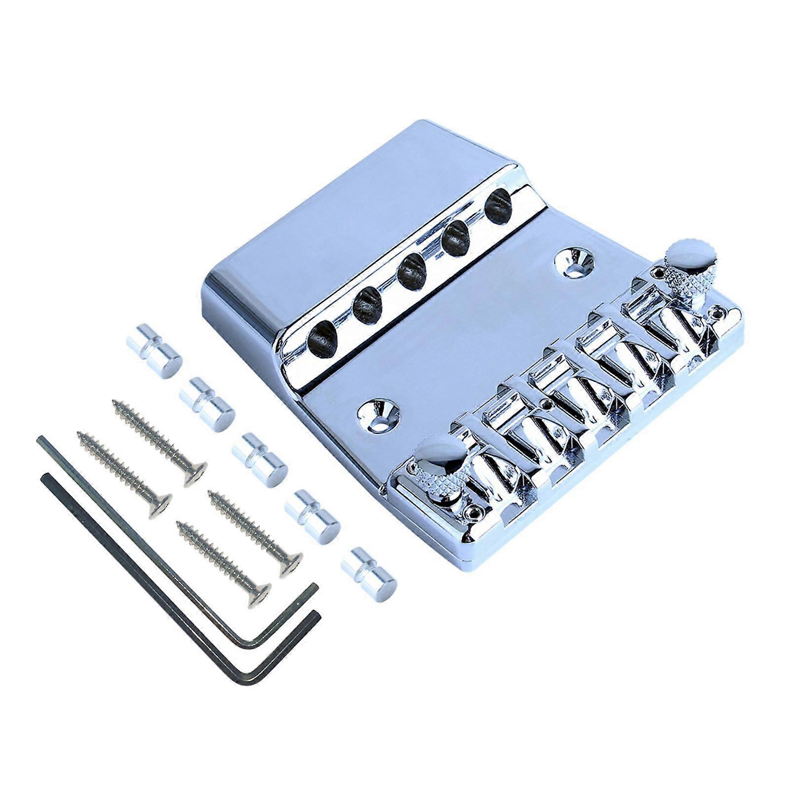 5 String Replacement Accs with Wrench Screw Fixed Hardtail Saddle Bridge