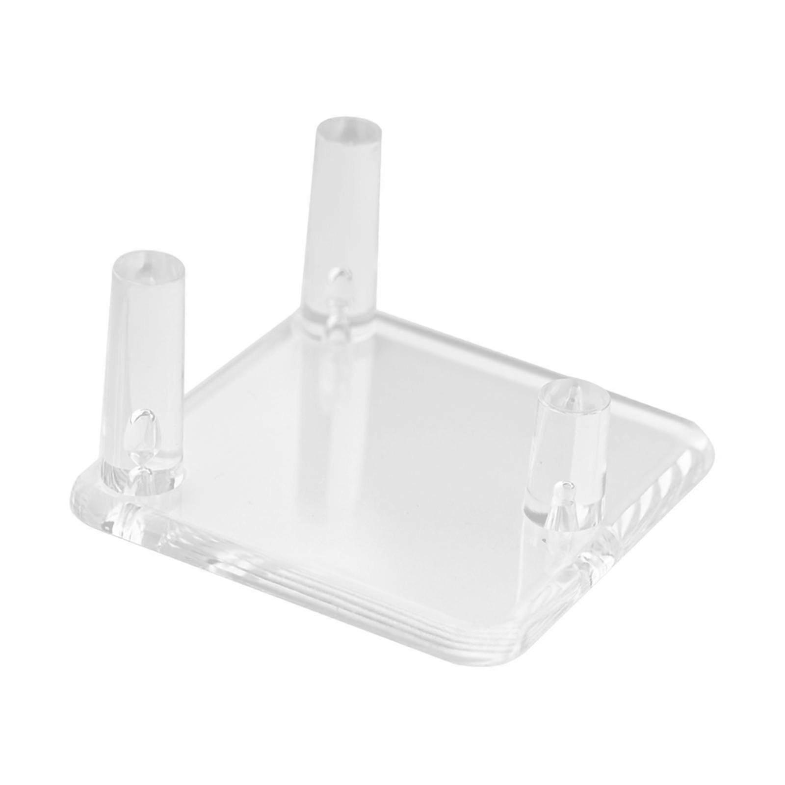 Three Peg Display Stand for Rocks and Minerals - Acrylic Home Decor Holder for Office, Party Favors, and Collectibles