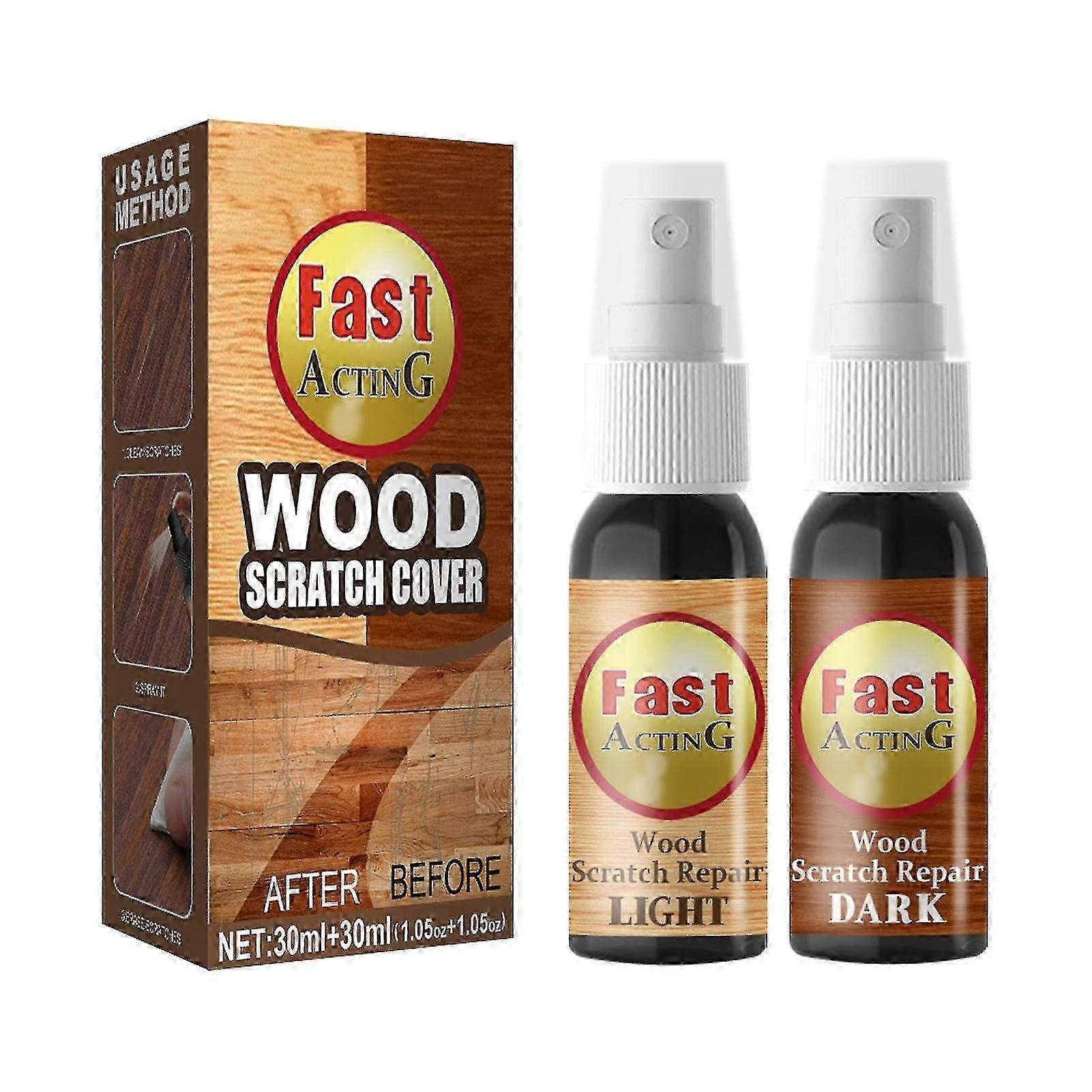 Wooden Scratch Repair Spray, Restore Wood Surfaces with this Effective Wood Floor Contact Cleaner, Ideal for Furniture Restoration Kits