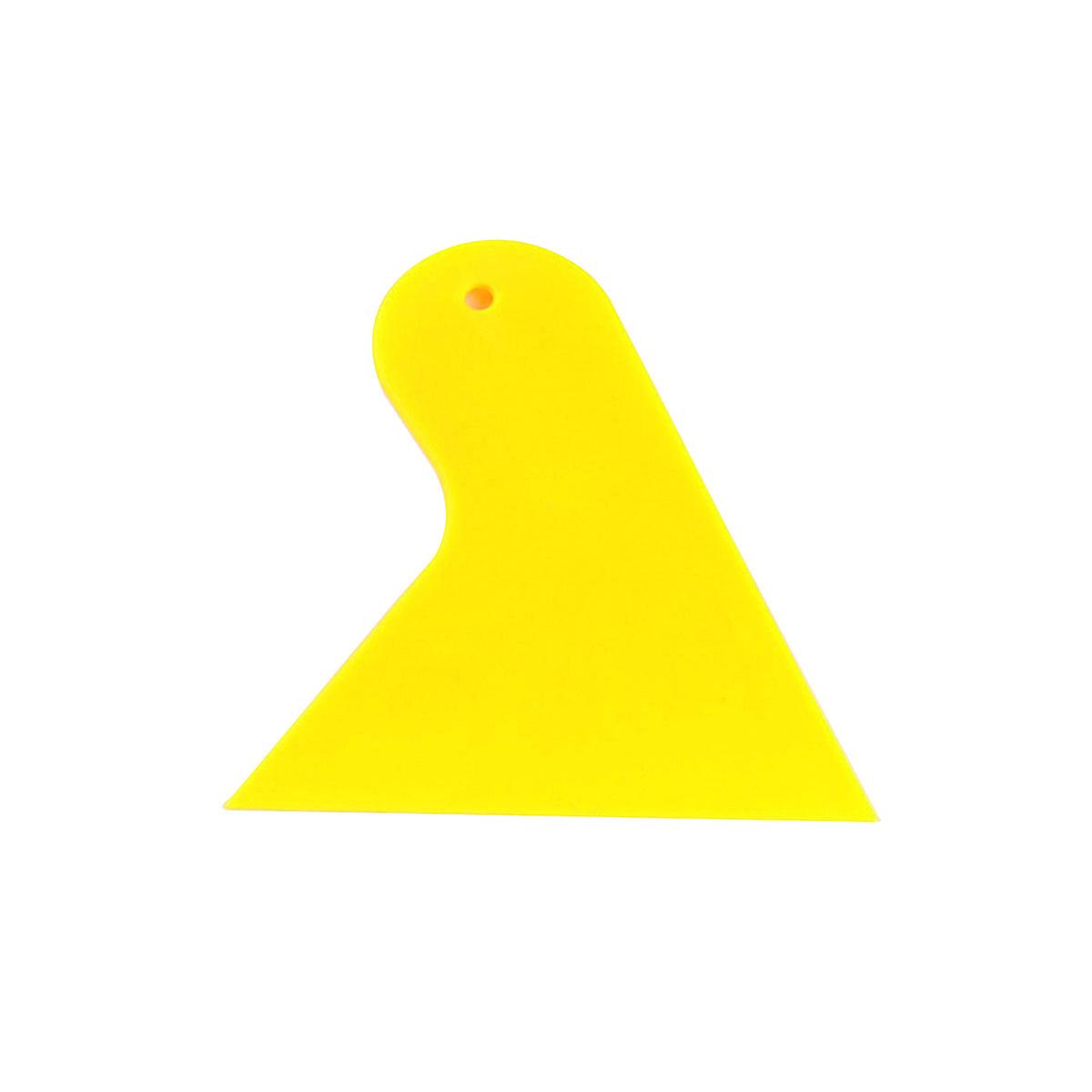Glass Protective Film Installing Tool for Automobile Auto Trim Vehicle Window Light (Yellow)