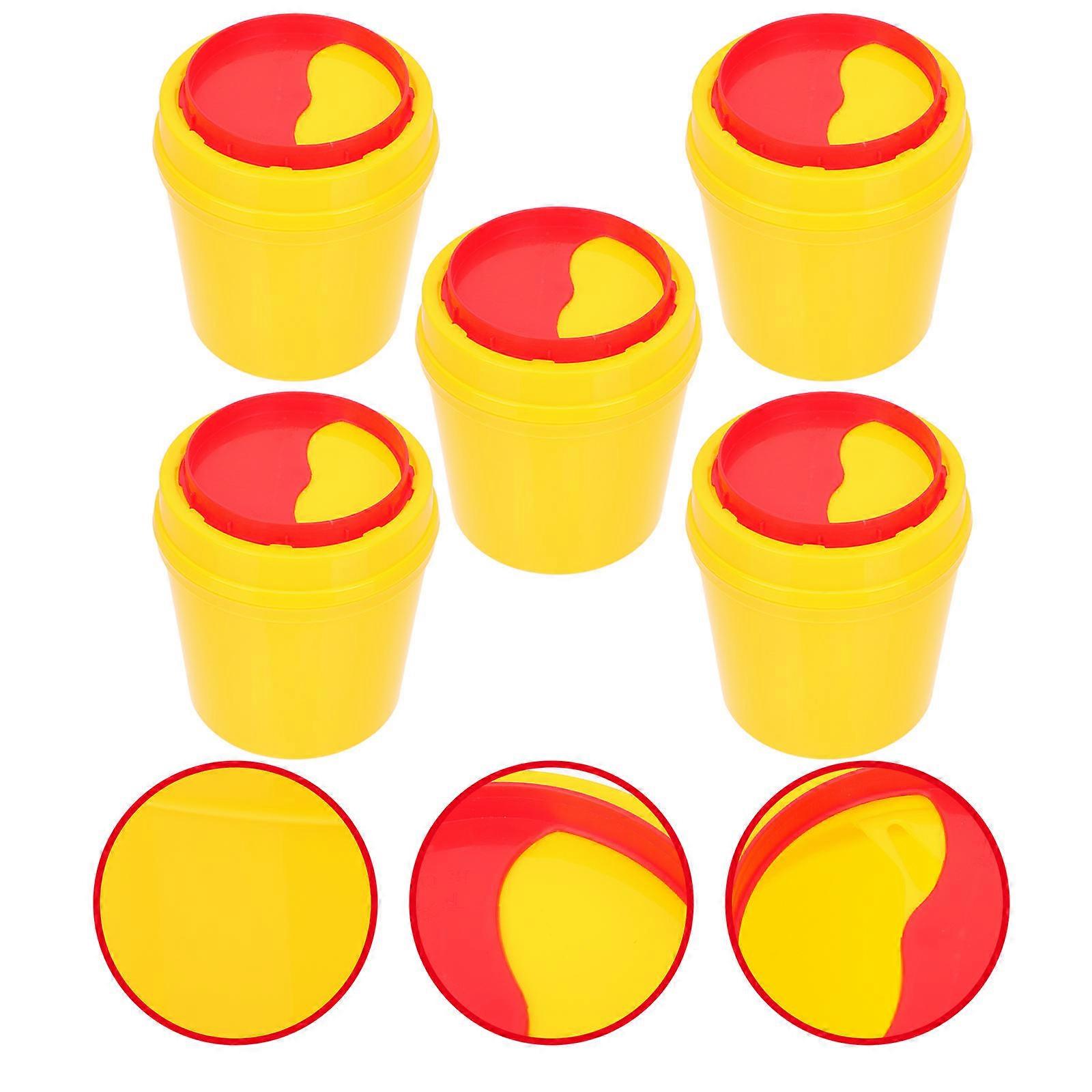 Durable Hospital Trash Cans with Sturdy PP Structure for Safe Medical Waste Storage 5 Pieces
