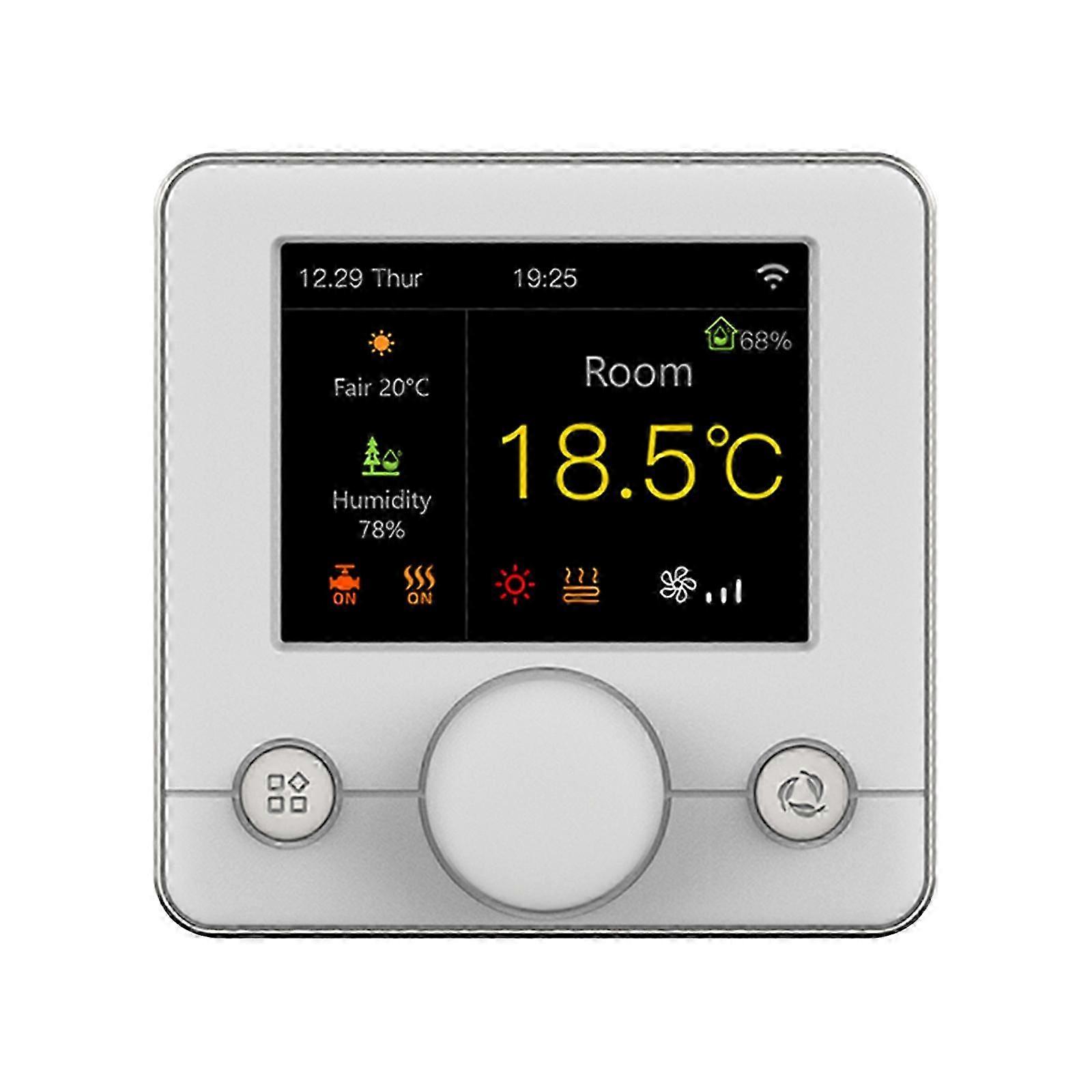 Smart WiFi Boiler Thermostat with RGB LCD, Programmable Digital Thermostat