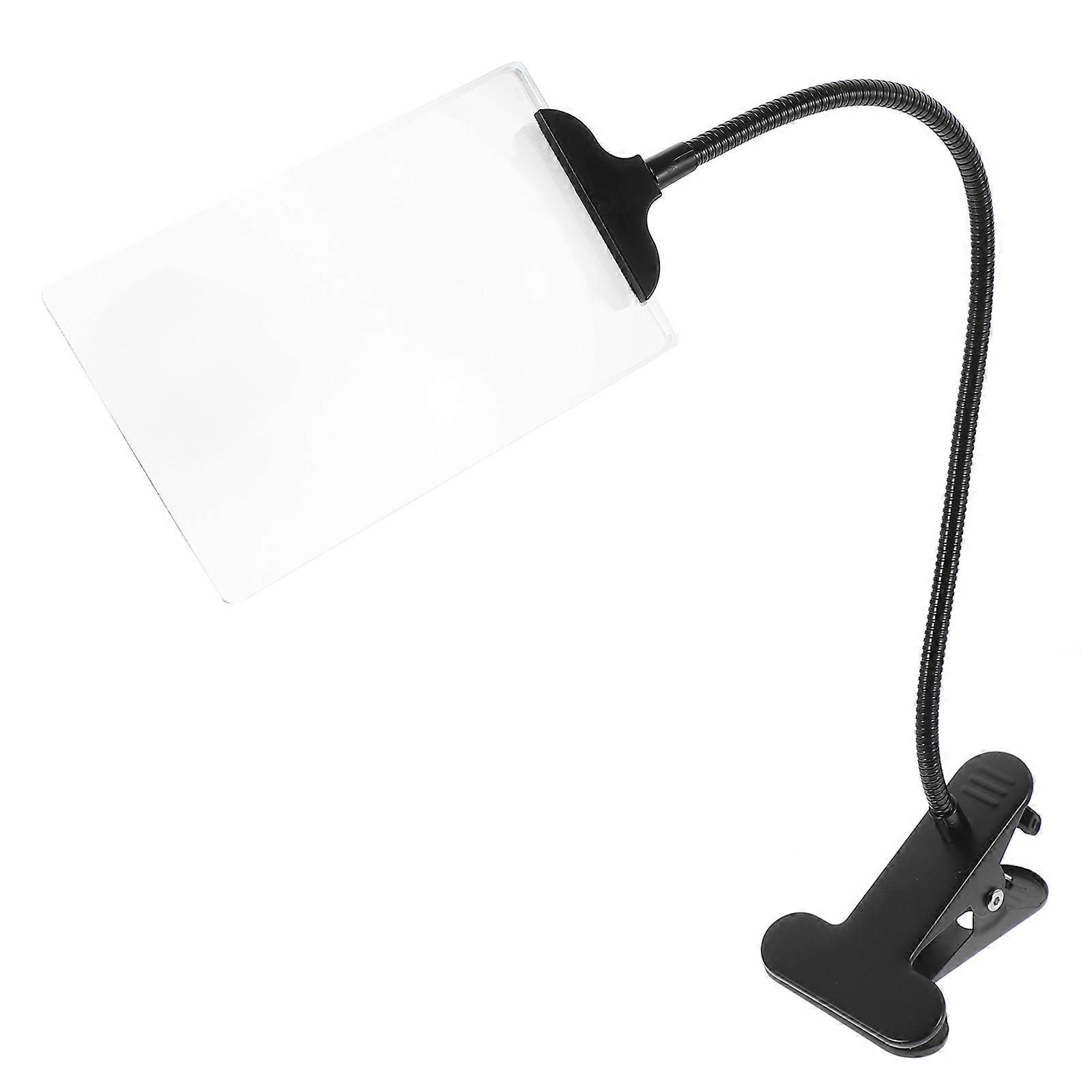 Large Desktop Magnifier with Flexible Stand Clip – Portable Craft Magnifying Tool for Reading, Sewing, Watch Repair, and Handwork – Space Saving