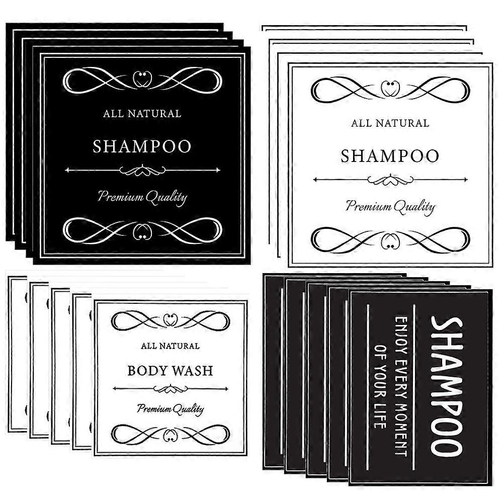Self-Adhesive Body Wash Labels, Perfect for Organizing Shampoo and Conditioner