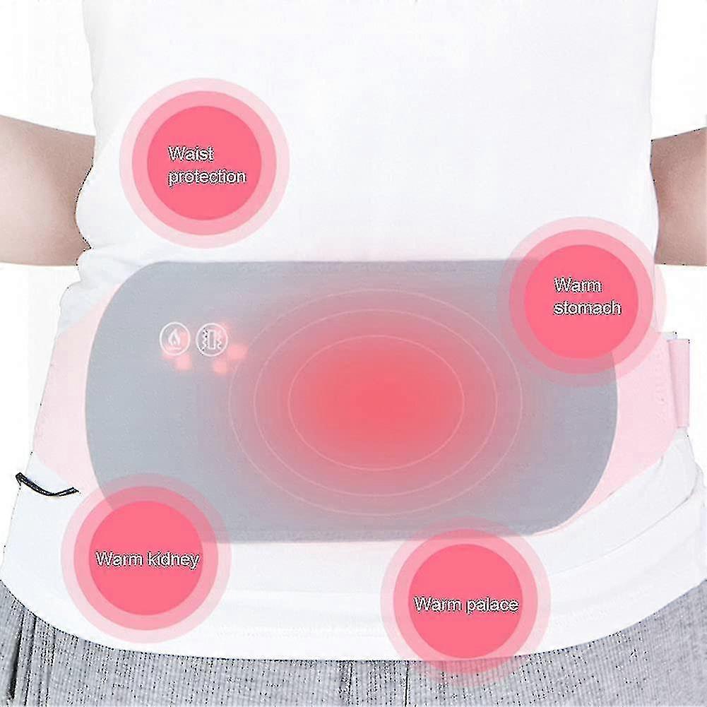 Heating Pad for Back & Belly Pain Relief, 3-Level Menstrual, Grey