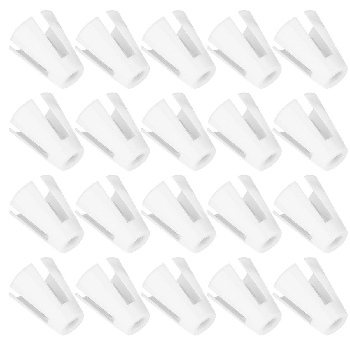 Sewing Machine Thread Holder Assembly Sewing Fixing Claw Bobbin Clamps White 4x3.4x2cm Thread Fixation 20Pcs