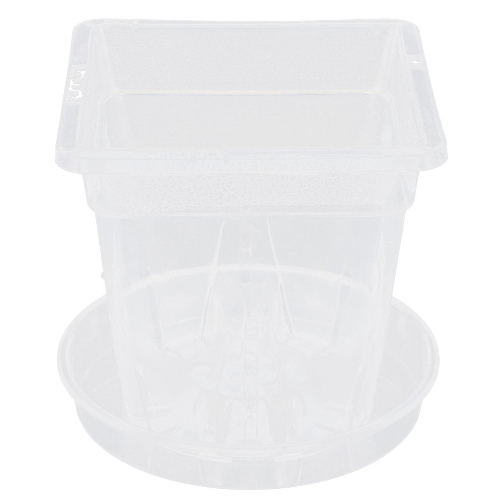 Orchid Planter Plastic Orchid Pots Vegetable Cultivation Drainage Function 5 Sets