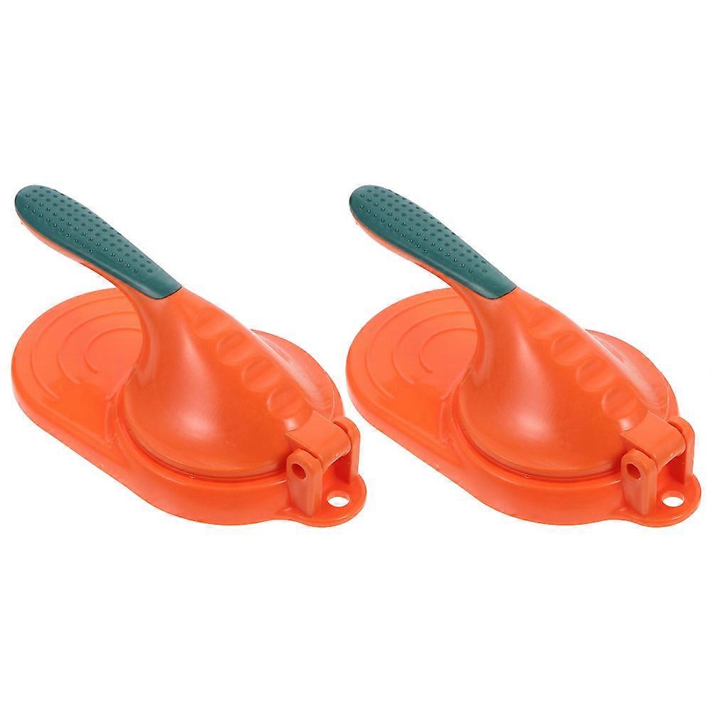Dumpling Presser Small Dumpling Making Tool Orange 18x9x6cm Pressing Shaping 2Pcs