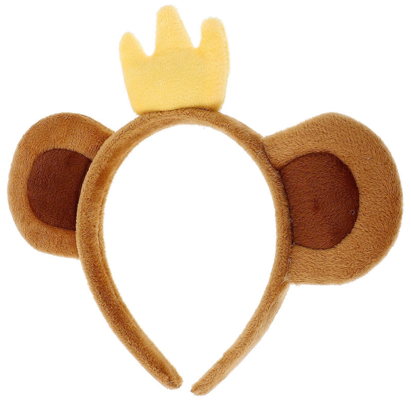 Cute Monkey Ear Headband for Women – Fun Animal Accessory for Parties, Cosplay, and Creative Outfits – Lightweight and Comfortable Design for Photo