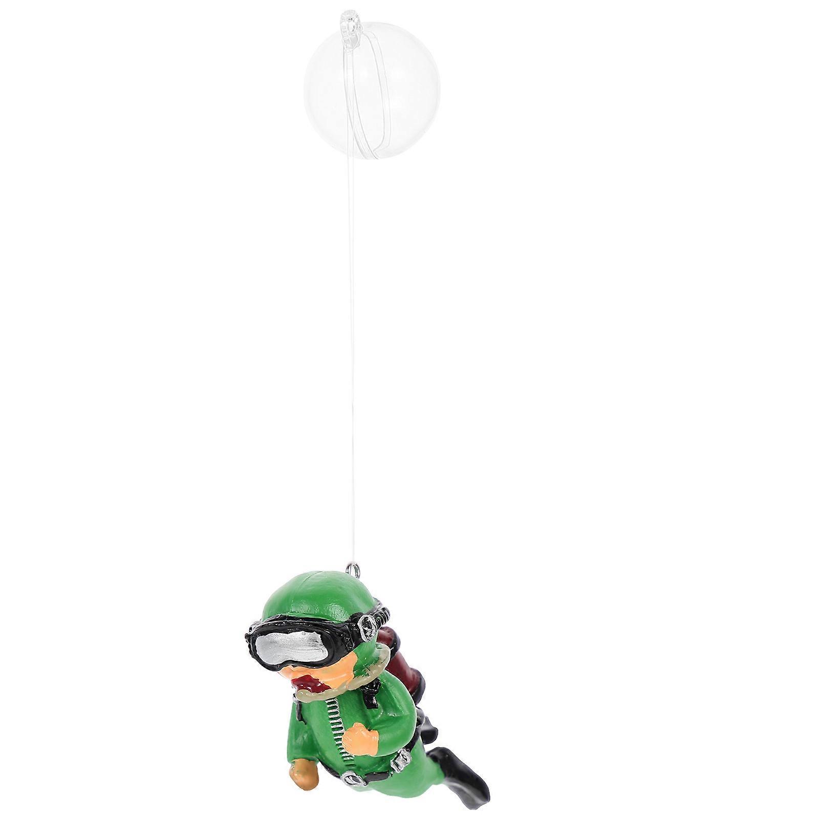 Floating Diver Statue Aquarium Ornament Lightweight Fish Tank Decoration Creative Reef Simulation Adornment