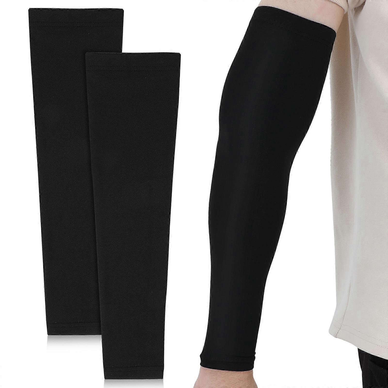 Moisture-Wicking Arm Sleeves Elastic Design For Cycling And Fitness 2Pcs