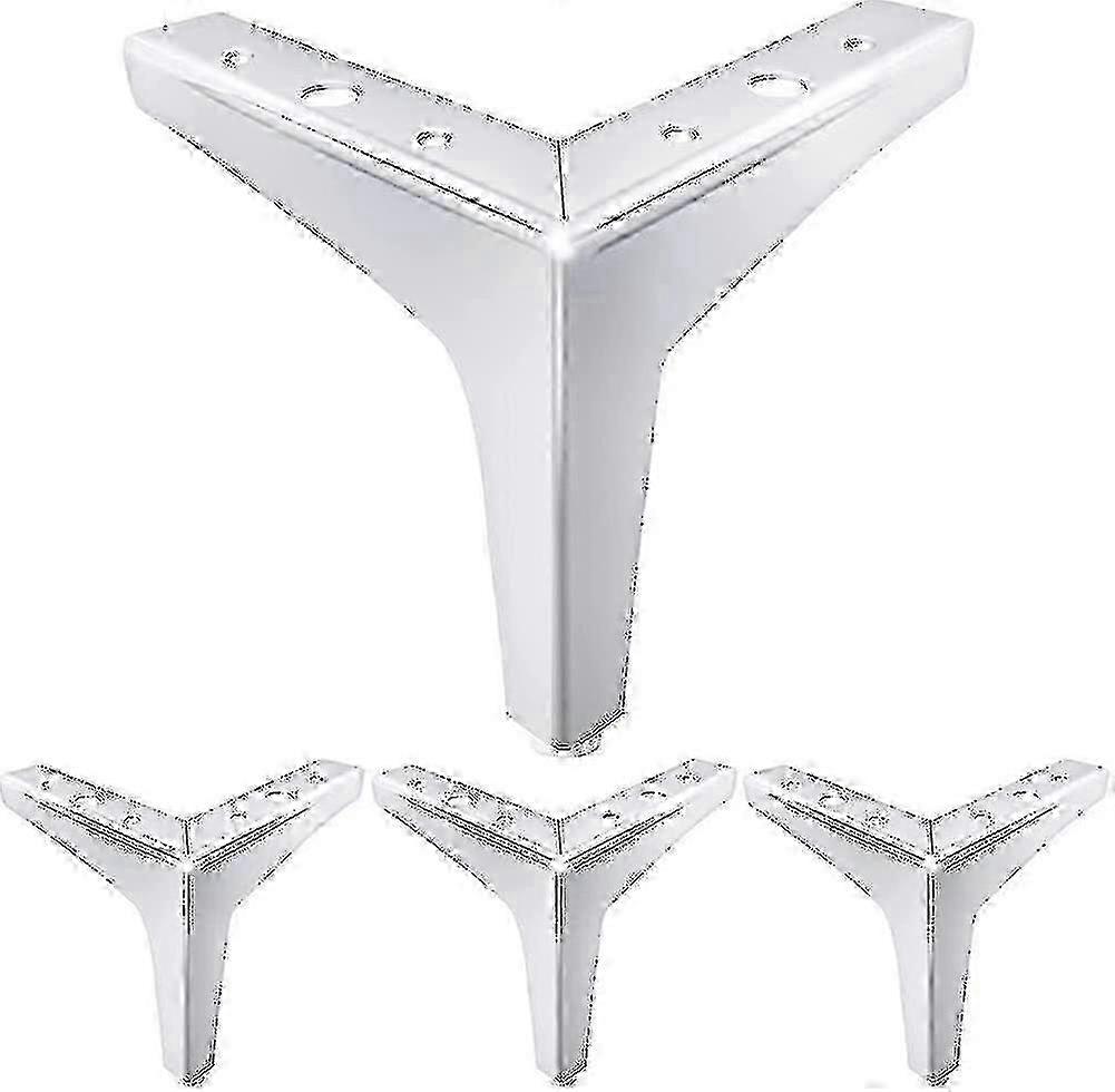 6 tommers moderne møbelben i krommetall til sofasofa